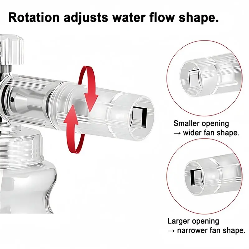 NEW-Adjustable Foam Cannon With Snow Foam Lance Kit 1/4
