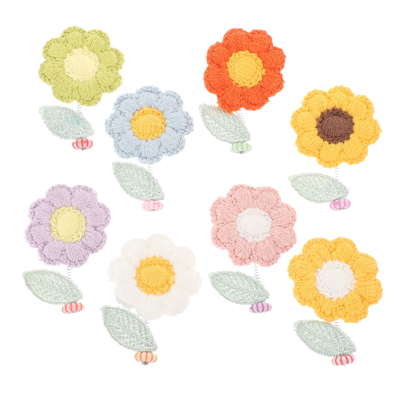 

ABOOFAN 8pcs Shaking Knitted Desktop Car Dashboard Decor for Cabinet Adornment