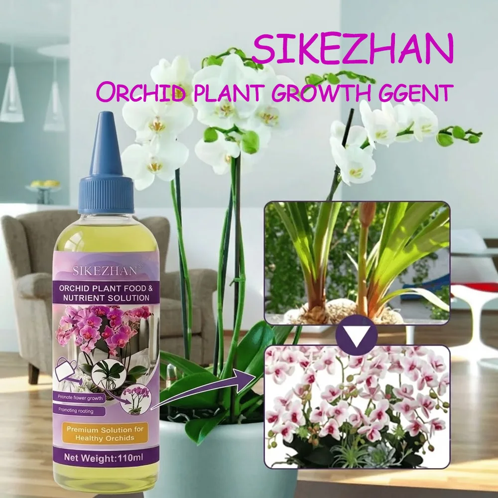 110ml Professional Orchid Plant Food Liquid Fertilizer Fast Promoting Rooting Blooming Growth Solution for Garden Flower Plants