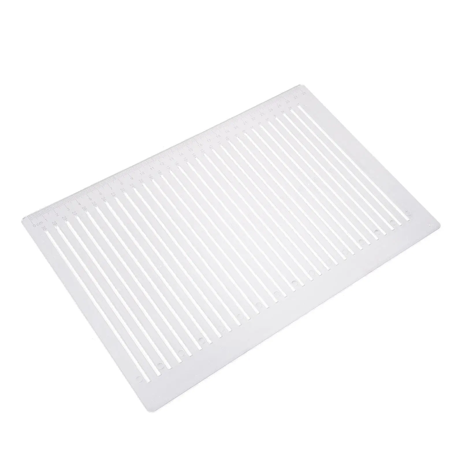 

Professional Clear Plastic Line Drawing Ruler for Exam Answer Sheets School Students Stationery Horizontal Lines Measurement