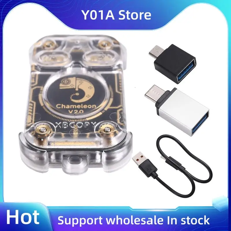 

Y01A Emulator смарт-карт Chameleon V2.0 RFID Считыватель смарт-чипов NFC Дубликатор 125 кГц 13,56 МГц Декод Restart