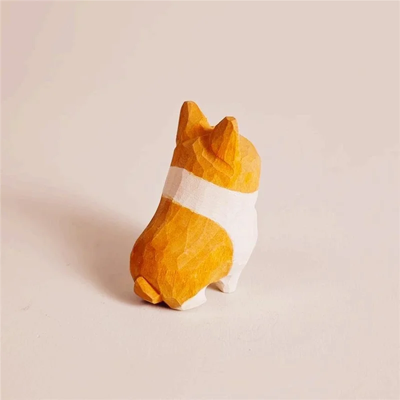 VELIF-Creative Hand-Carved Wood Golden Retriever