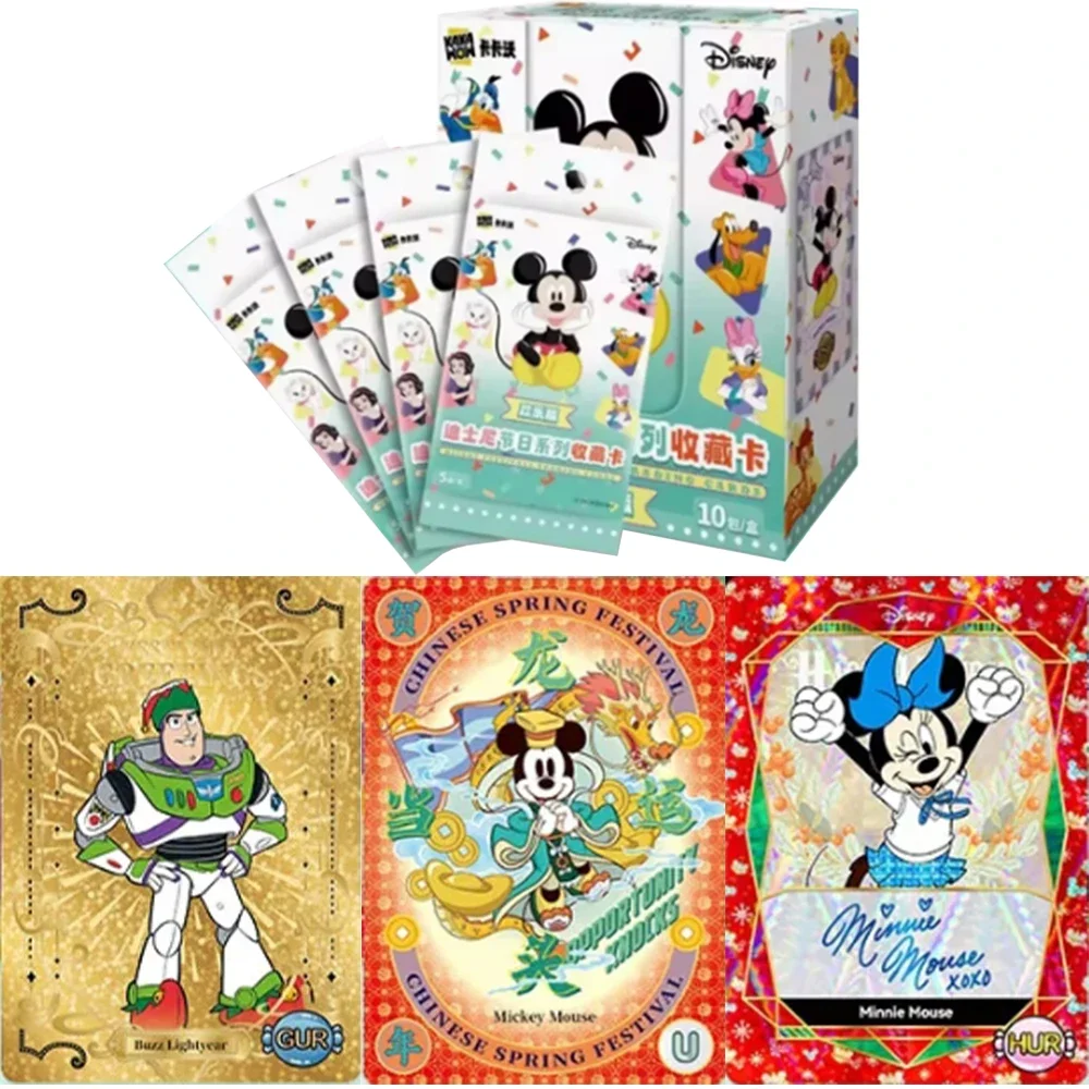 KAKAWOW Genuine Joy Edition Disney Festivals Trading Cards Genuine Cartoon Art Series Trading Collection Card Children Gift