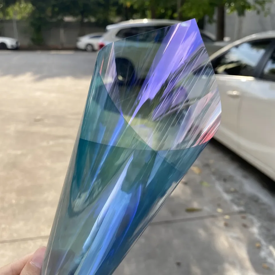 Beautiful Color Changing Chameleon Window Film 2ply Car Glass Insulfilm 99% Uv Block With Factory Whole Sale Price