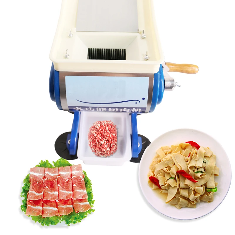 

Manual Meat Slicer Commercial Cutter Multifunction Vegetable Shred Cutting Machine