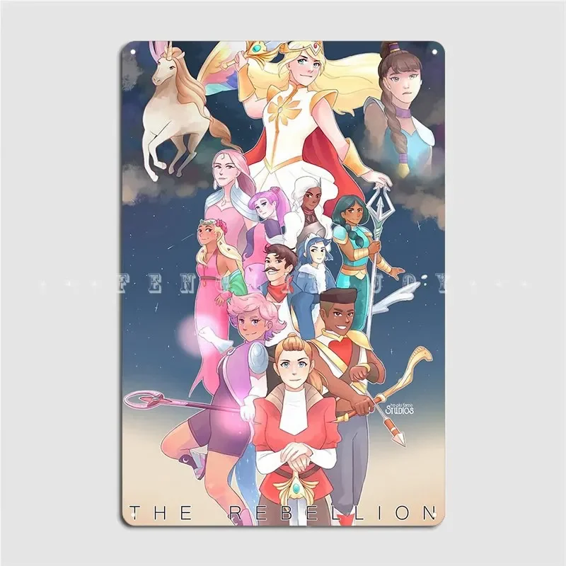 The Rebellion She Ra Metal Plaque Poster Wall Pub Garage Club Custom Wall Plaque Tin Sign Poster