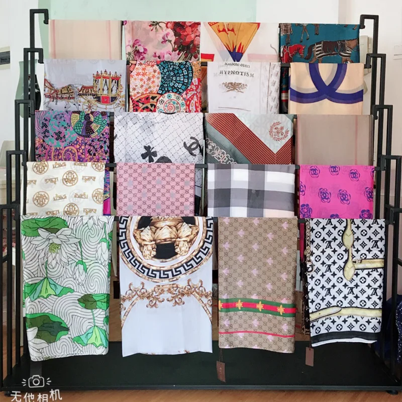 Scarf rack, silk scarf display rack, floor-to-ceiling clothing store, pants display rack, multi-functional hanging belt, fabric