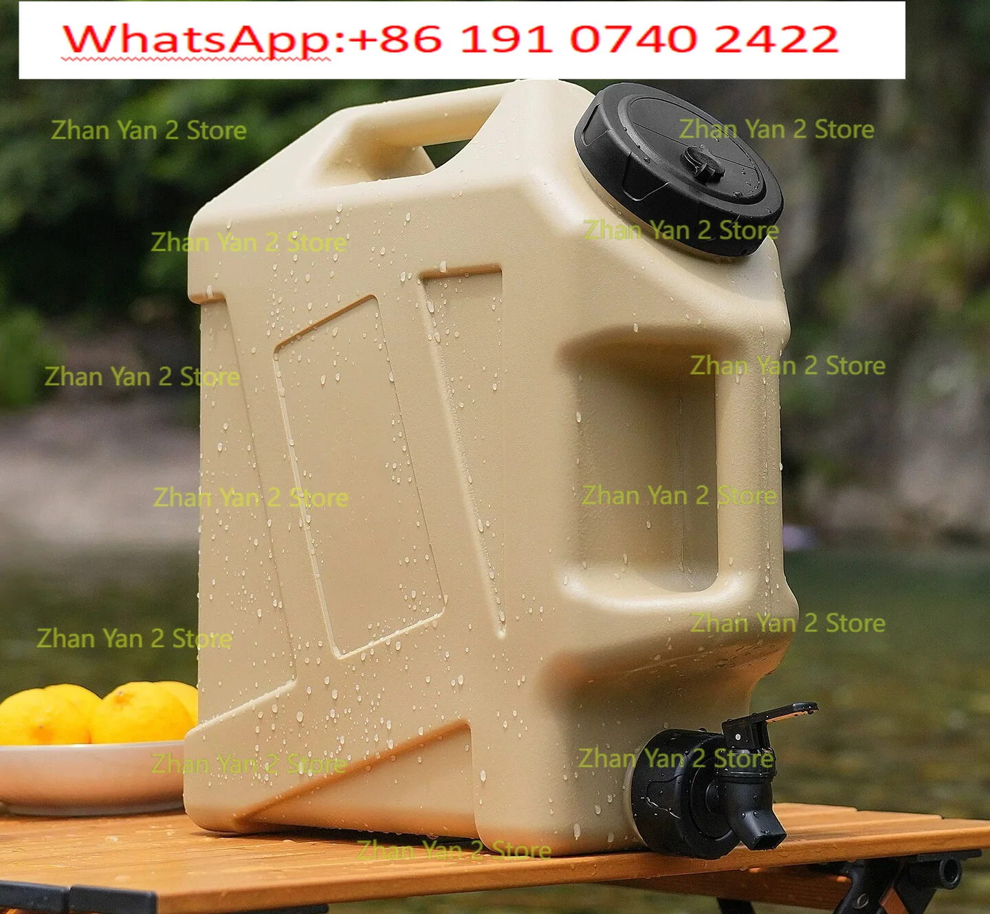 2PCS Outdoor Bucket with Faucet Car Water Tank Camping Water Storage Bucket Self-driving Tour Portable Pure  Bottled