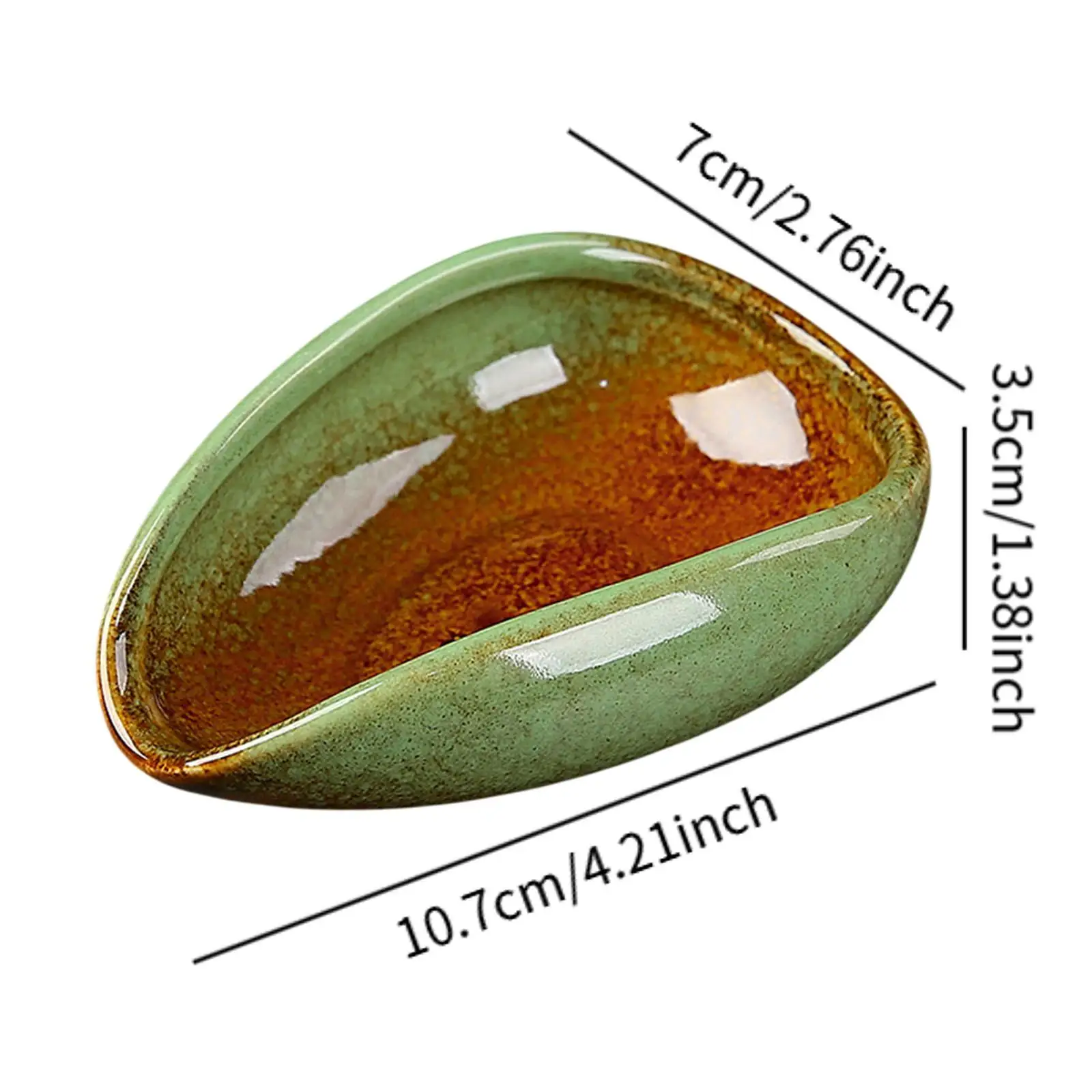 Bandeja doseadora única de cerâmica, copo doseador de grãos de café, utensílio moderno portátil resistente