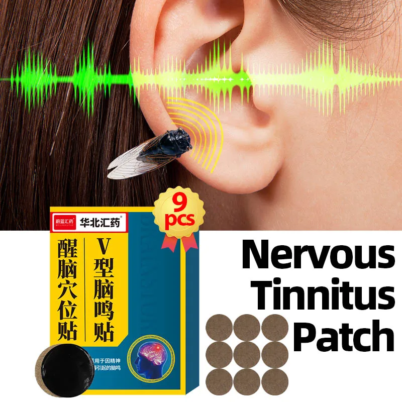 

Nervous Tinnitus Patch Headache Treatment Brain Nerve Relax Ear Ringing Buzzing Relief Hearing Loss Medical Medicine Plaster