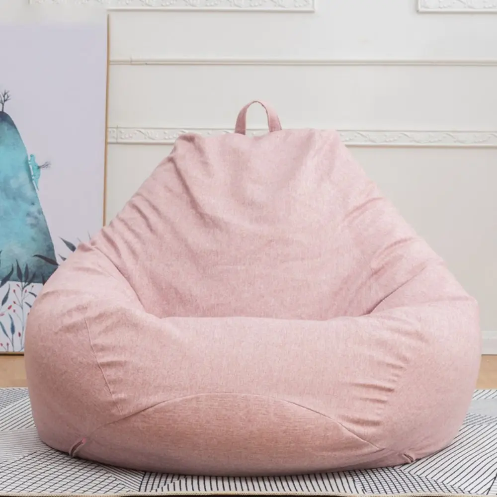 Comfortable Bean Bag Chair Sofa Cover Removable Breathable Lazy Sofa Cover Washable Soft Puff Couch Cover Adults