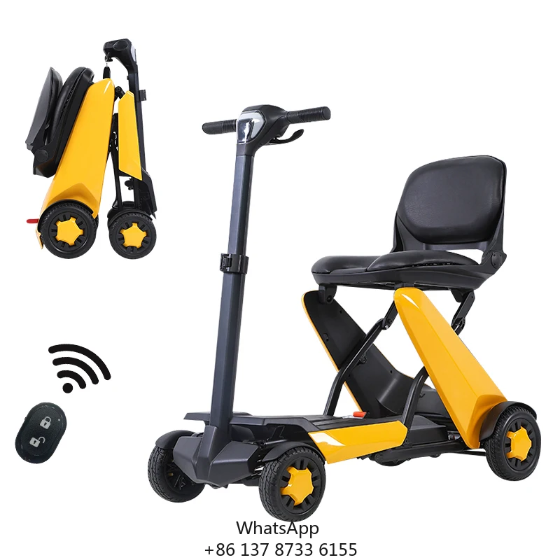 Best Sale 2024 Smart One Key Folding/unfolding Portable 3 Wheels Mobility Scooter For Seniors Disabled BZ-MSTS1