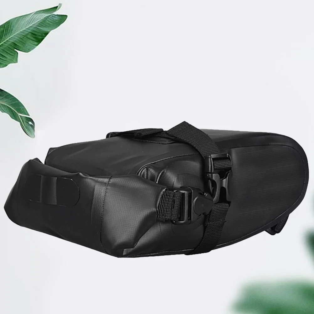 Waterproof Bike Backseat Bag Black Nylon Tail Bag Durable Cycling Storage Organizer Large Capacity Bike Luggage