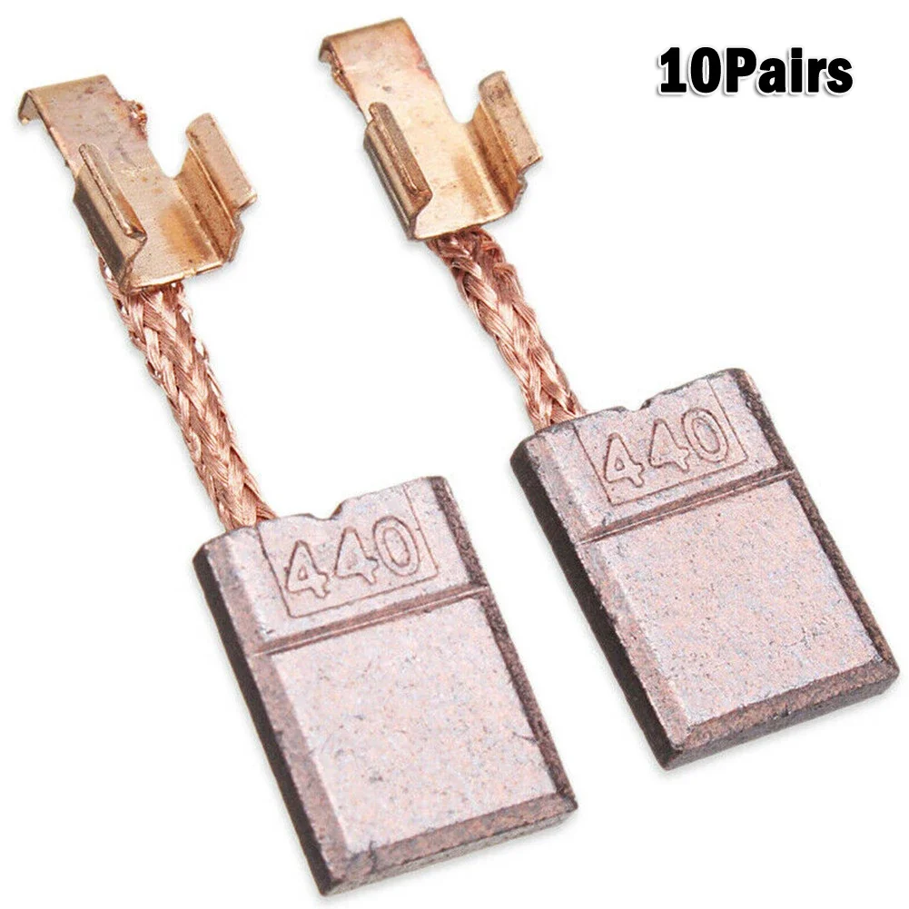 10 пар угольных моторных щеток CB440, угольные щетки для CB-436 195021 -6 194427 -5 Электроинструмент Угольные металлические угольные щетки 3*10*13 мм