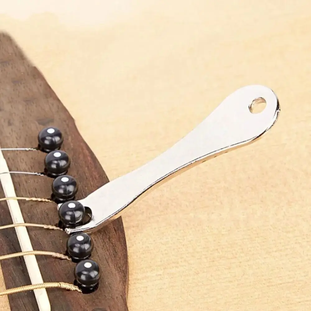 Zinc Alloy Folk Guitar Nail Puller Pulling Repair Zinc Alloy String Winder Replacement Portable Guitar Bridge Pin Remover