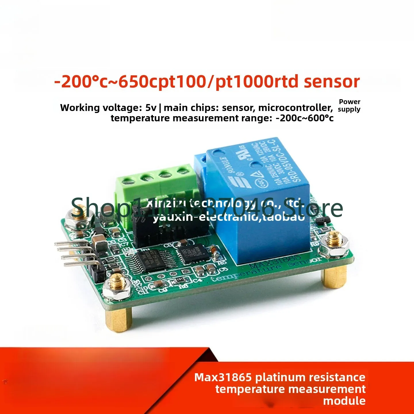 31865 Resistance Temperature Measurement Module Temperature Detector PT100/PT1000 RTD Sensor