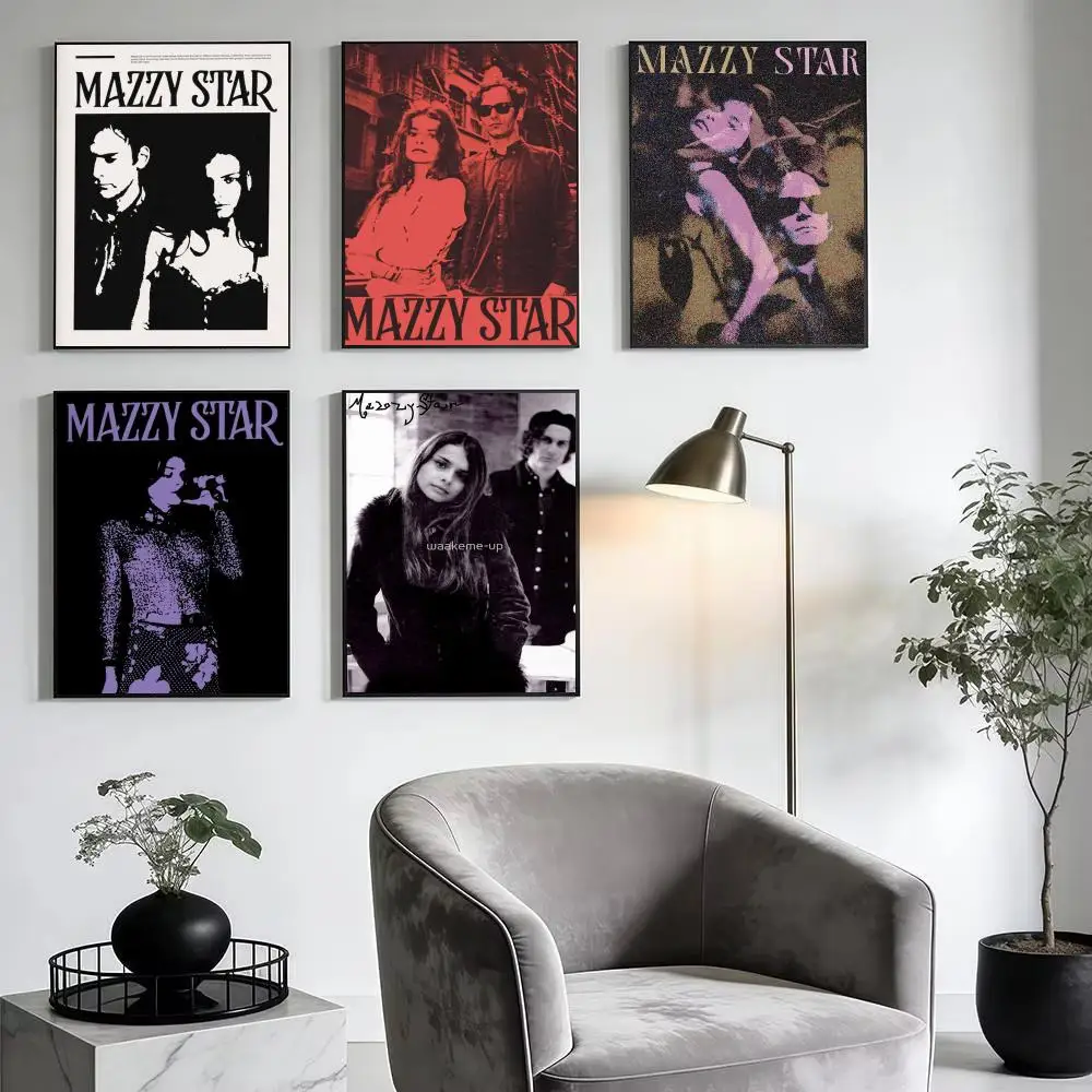 Dream pop band M-Mazzy Star Poster Modern Minimalist Wall Art Prints for Home Decor Interior Bedroom Living Room