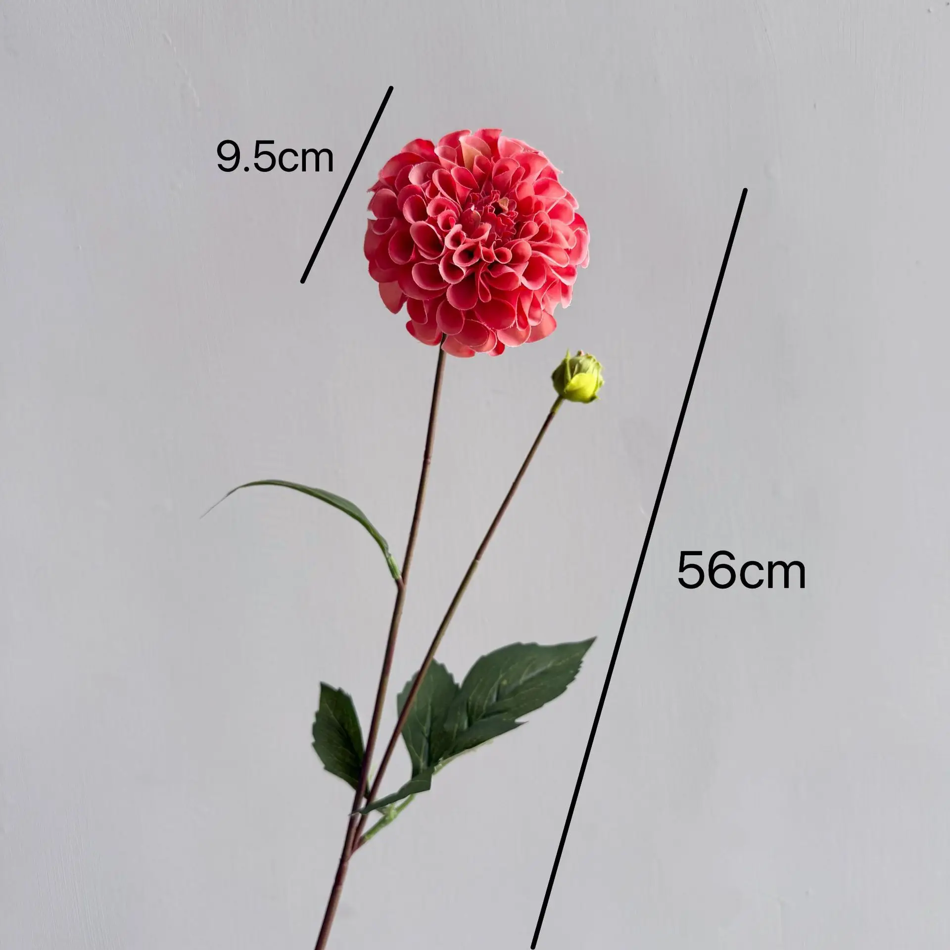 5 Stück Künstliche Feuchtigkeitsspendende Dahlien mit Echtem Touch, Künstliche Blumen für Brautsträuße, Hochzeitsdekoration, Party, Blumendekoration für Zuhause und Zimmer – Detail 2