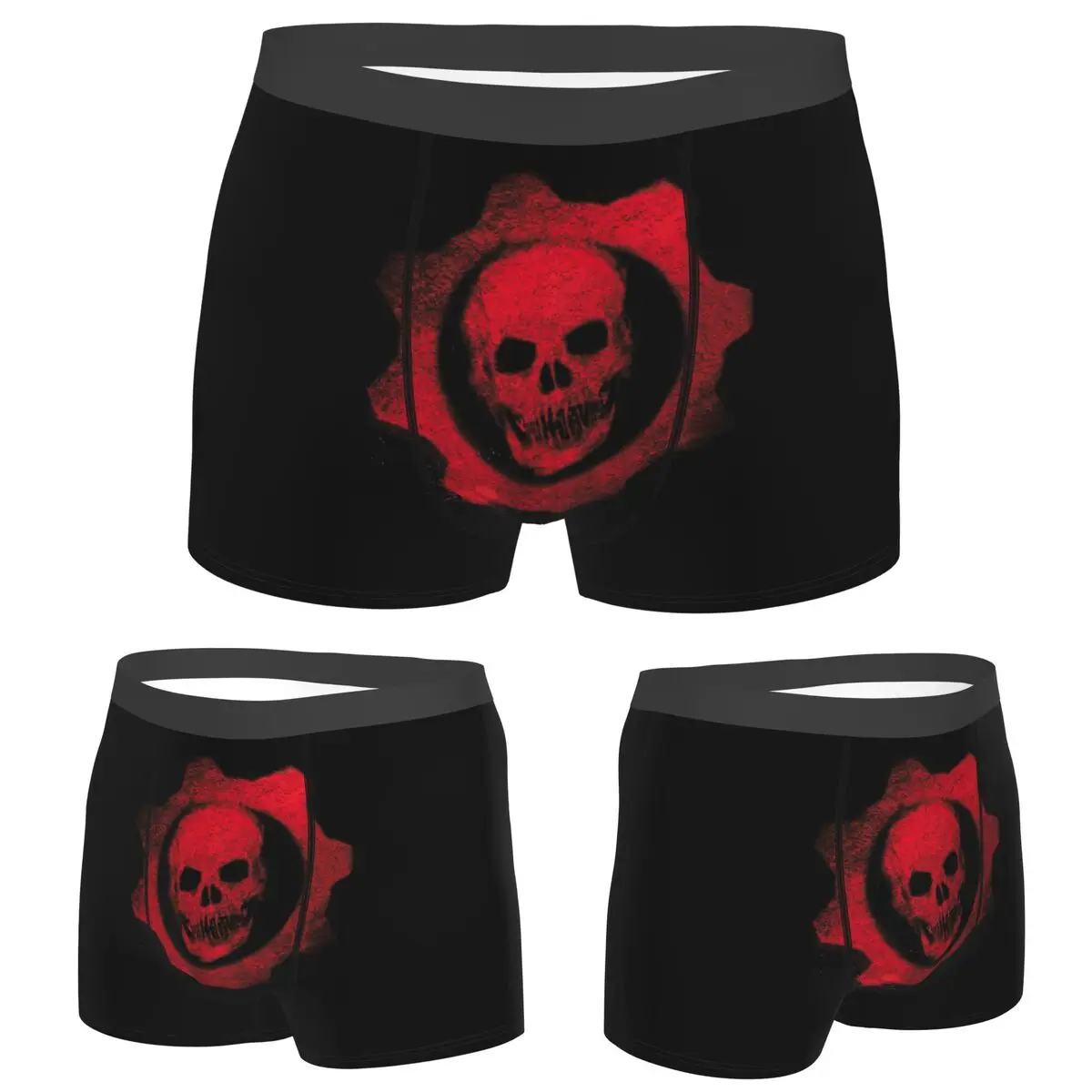 

Boxer Underpants Shorts Gears Of War Logo Panties Men's Breathable Underwear for Homme Man Boyfriend Gift