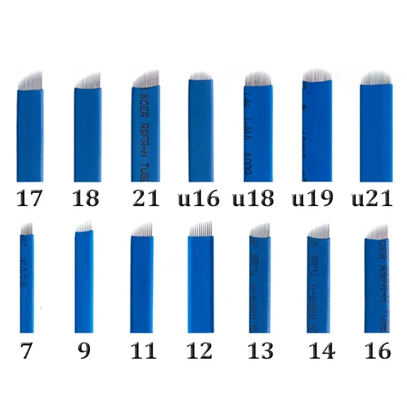 Набор Игл Для Микроблейдинга, 50 Шт., Лезвия Для Татуажа Бровей, Нано-иглы Для Ручки Для Микроблейдинга U12 U14 U16 U18