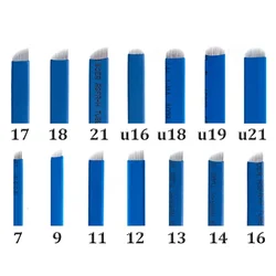 Igły do tatuażu do brwi Microblade Agulha nanoneedle igły do Microblading do Microblading tatuaż ręczne ostrza do brwi 50 sztuk