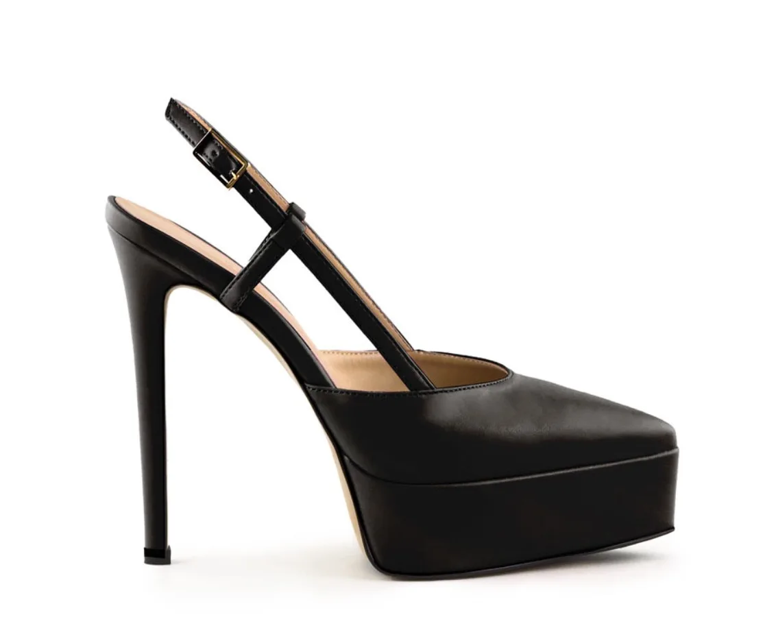 New Spring/Summer Women's Multicolor Slingback High Heels Single Platform Stiletto Heels Pointed Stylish Sexy Evening High Heels
