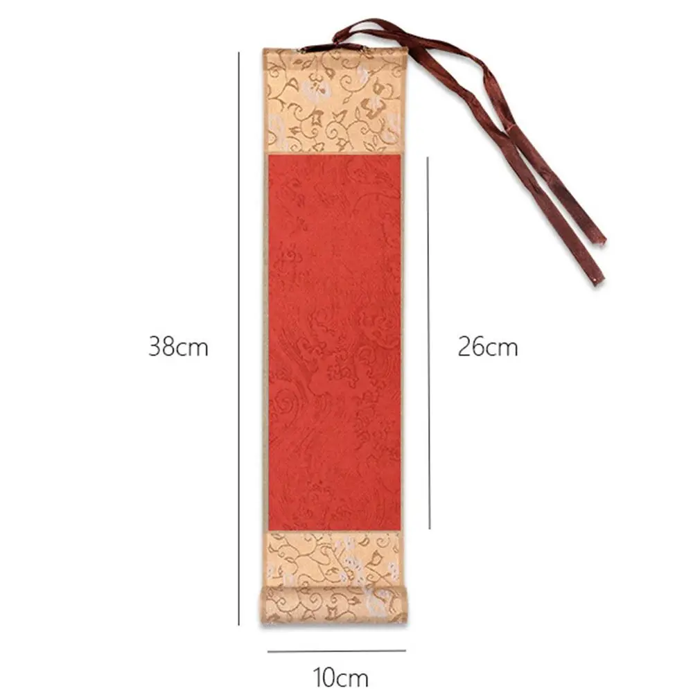 Painting Drawing Paper Gilded Rice Paper Scroll Blank Hanging Scroll Chinese Style Mini Batik Trumpet Scroll Handcrafts