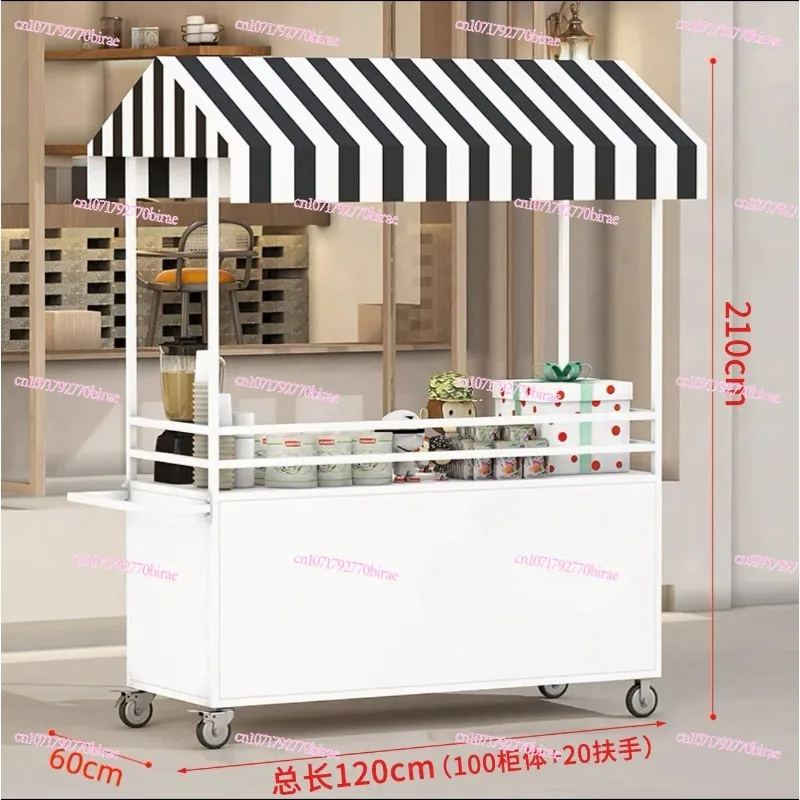 Mobile Food Stall Cart Outdoor Night Market Snack Trolley Commercial Food Truck