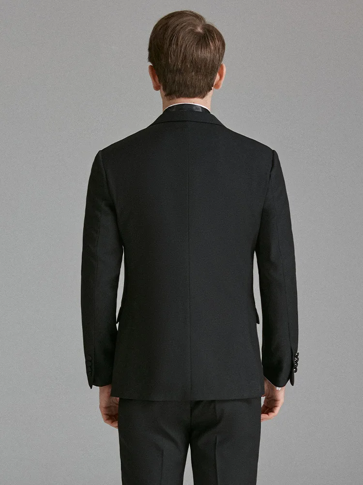 Terno de smoking masculino para desempenho, vestido de casamento, banquete, banquete em relevo, noivo, dança, casamento, LE355smoking