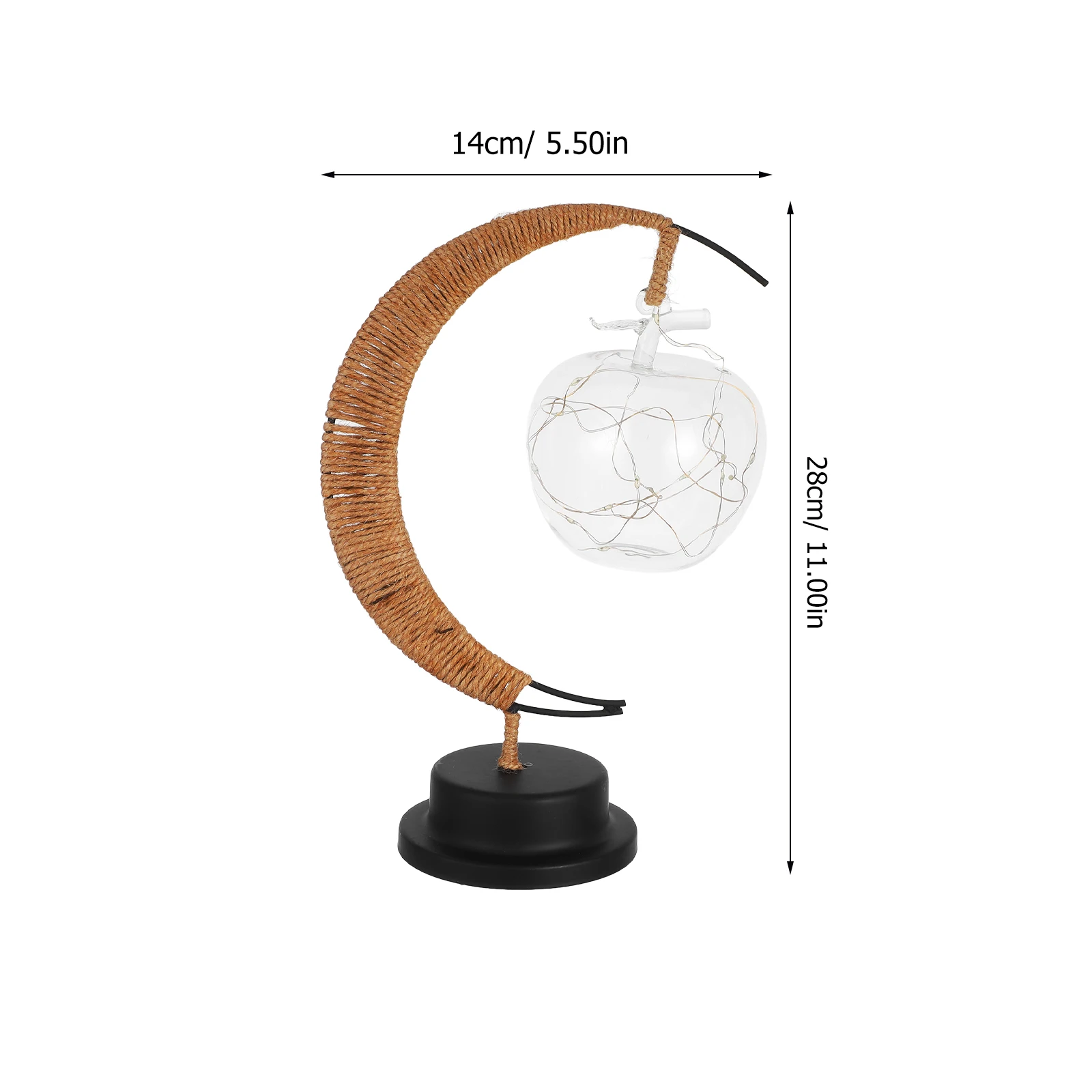 Linterna decorativa luces nocturnas dormitorio moderno escritorio Luna habitación de niños lámpara de mesa de cristal LED iluminación de ambiente única