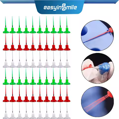 60pcs Easyinsmile Dental Endo Activator Tip Endo Files Sonic Irrigator Tips Root Canal Cleaning No Break