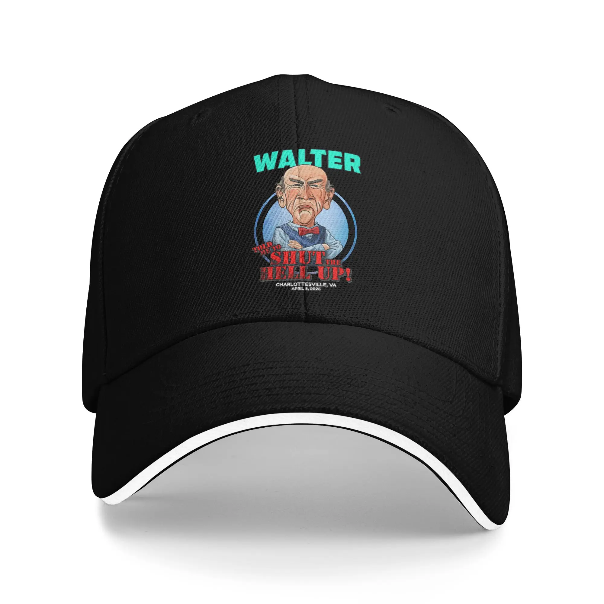 Бейсболка Walter Charlottesville VA (2026) модная, унисекс, с высококачественным принтом, для тенниса, скейтбординга, бейсбола