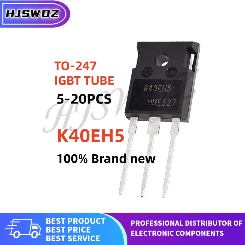 5PCS-20PCS New K40EH5 IKW40N65H5 TO-247 IGBT tube for welding machine IC Chipset