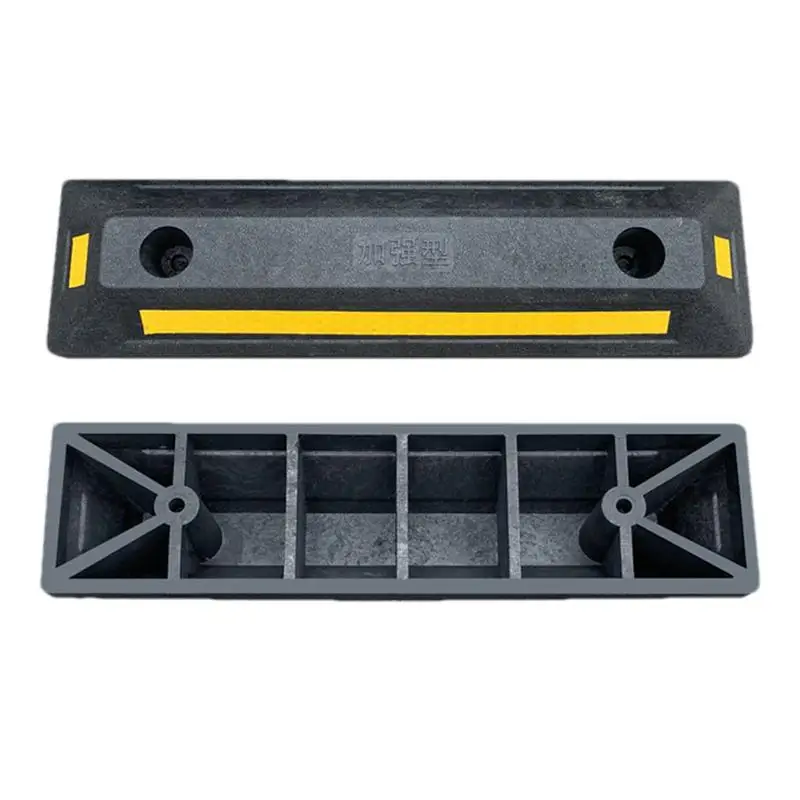 Rubber Curb Rubber Parking Tire Guide Blocks Wheel Stopper Heavy Duty Rubber Parking Curb Guide for Cars Trucks Buses Trailers