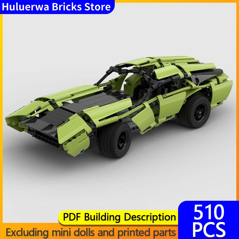 

Speed Racing Car Model MOC Building Bricks American Muscle Car Modular Technology Gifts Holiday Assemble Children Toys Suit