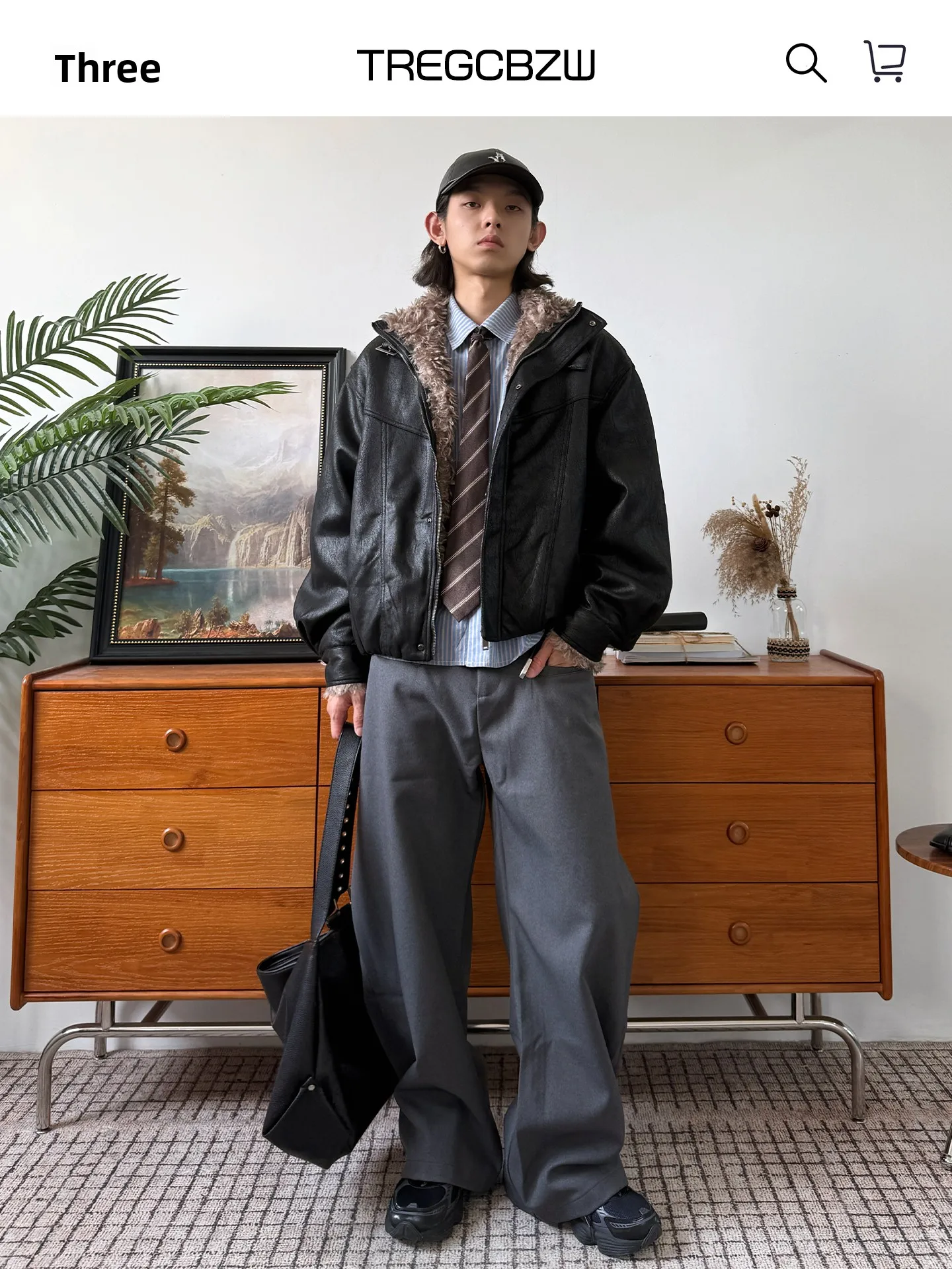 CBZW hiver Thiened Plu PU cuir ort coton Jaet pour hommes Vintage Sli chaleur jeunesse Faion coupe ample fermeture à glissière