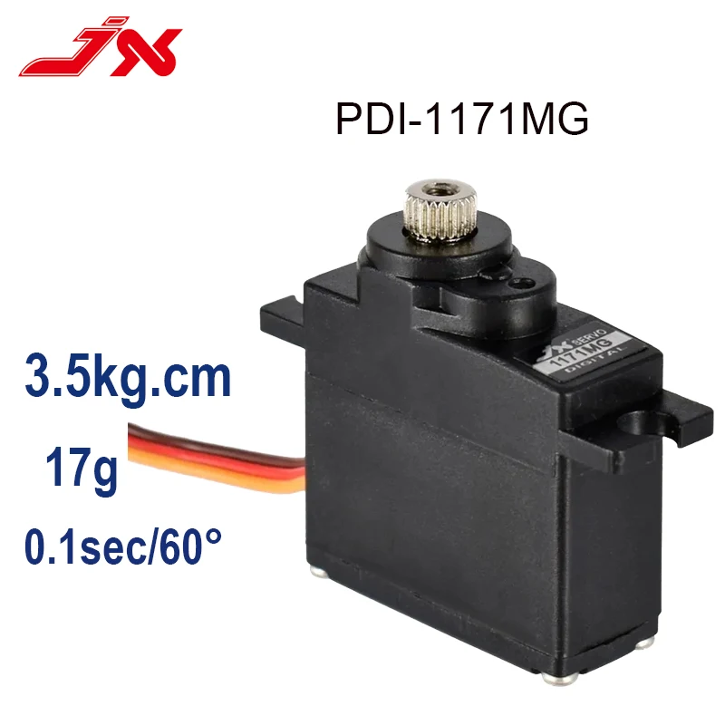 

JX PDI/PS-1171MG 3.5kg Metal Gear 17g Mini Digital Servos For RC Crawler Car Airplane Boat Robot Helicopter Drone Accessories