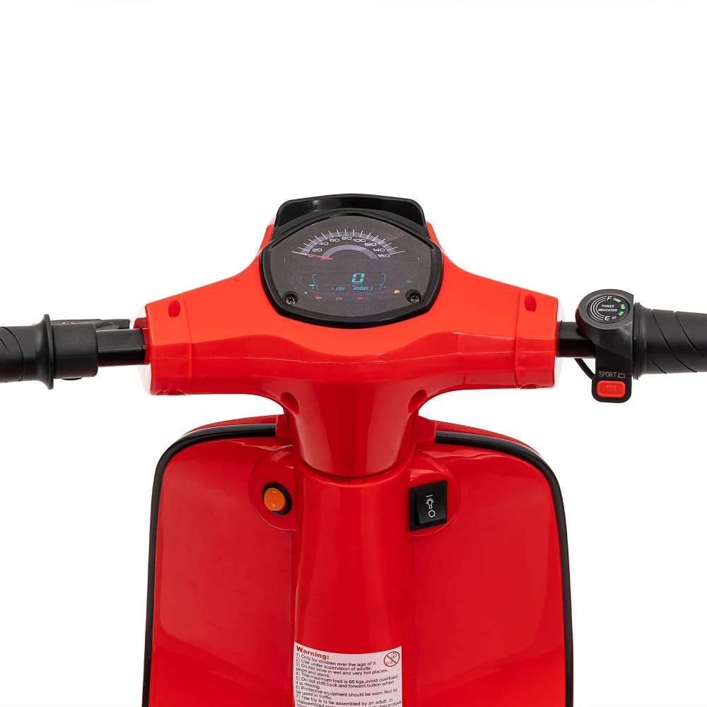 Bicicleta de cross eléctrica para niños de 24 V, motocicleta de 2 ruedas de 250 W con neumáticos de aire de 12", suspensión, faro, música, Bluetooth, para edades de 6 a 14 años