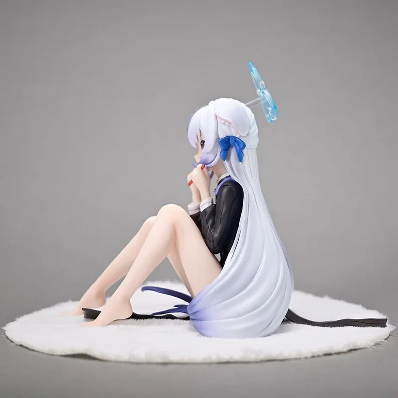 Blue Archive Anime Action Figure - Classic Girls Sitting Posture Model Statue Fashionable Desk Decoration Toy