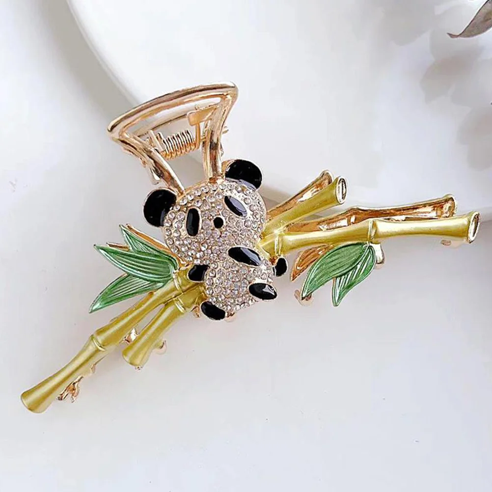 

Elegant Hair Claw Clip Rhinestone Metal Clamp for Thick Thin Curly Straight Hair Stylish Party Accessory