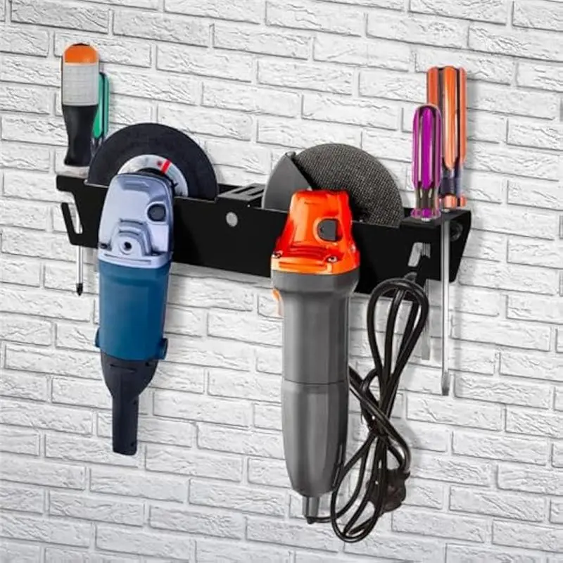 A20F-Angle Grinder Holders,4 Bay Angle Grinder Stand,2Pack Polisher Power Tool Racks, Garage Wall Mount Bracket