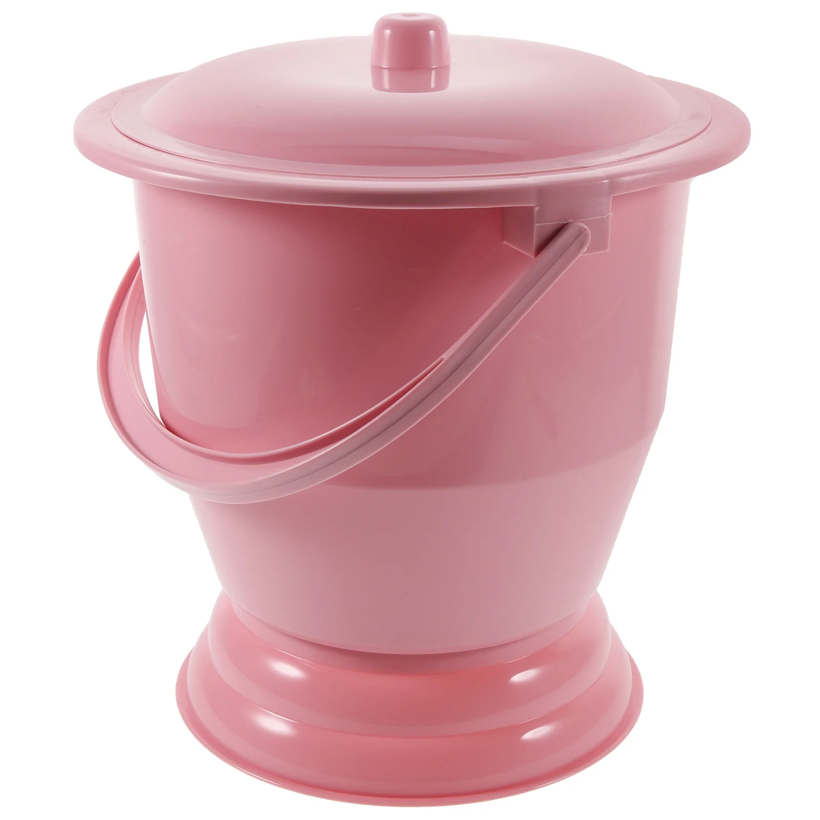 Cuchara de mano con cubierta, cubo para urinario portátil para niños mayores, uso doméstico, Base antideslizante, resistente a altas temperaturas, duradera, 1 ud.