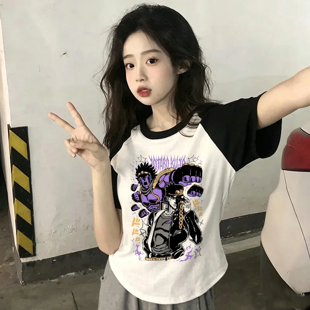 Jojo’s Bizarre Adventure tshirt women grunge Psychedelic gyaru 80s clearance sales tshirt grunge manga jojifuku scene  gothic