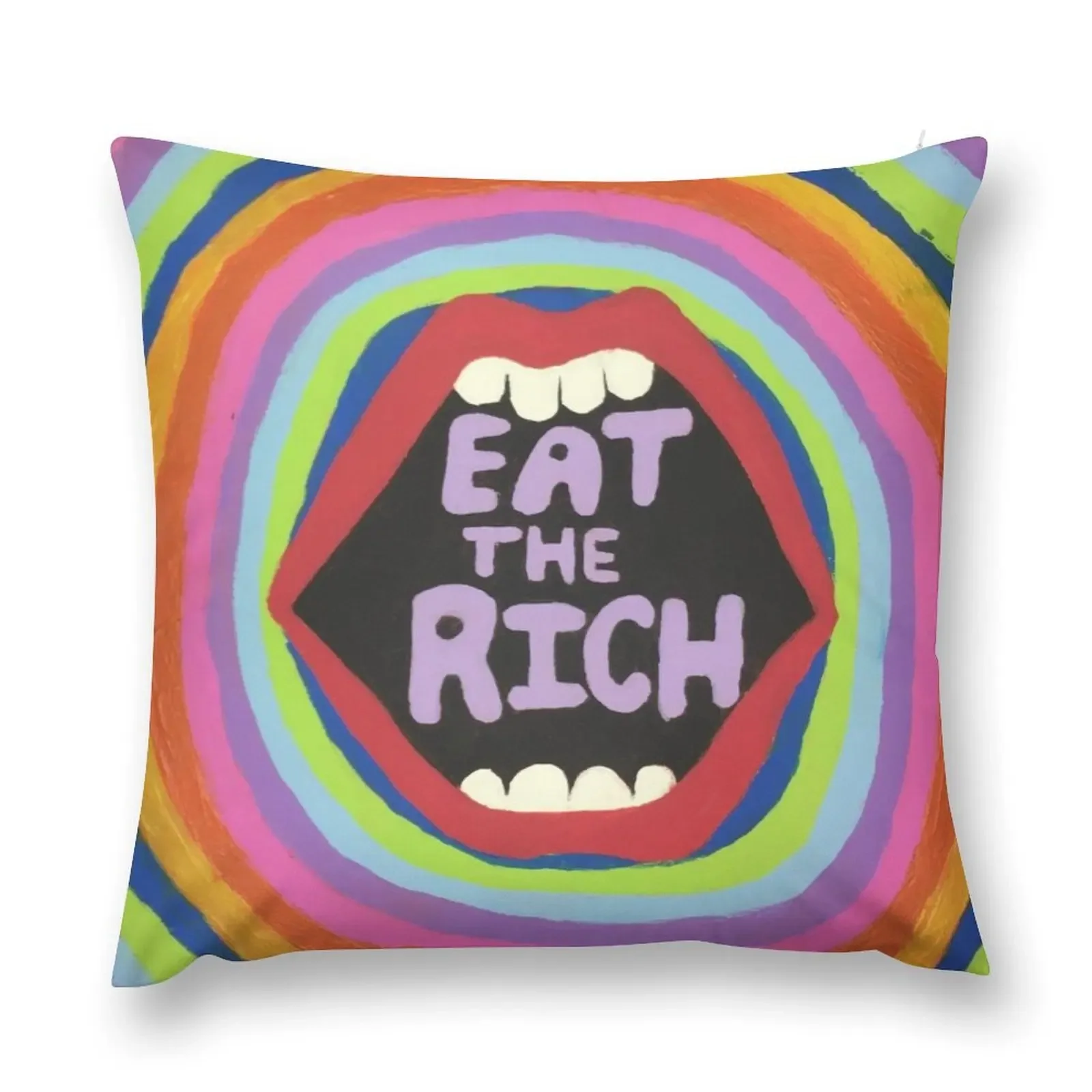 

Eat the Rich Throw Pillow luxury home accessories home decor items christmas ornaments 2025 ornamental pillows pillow