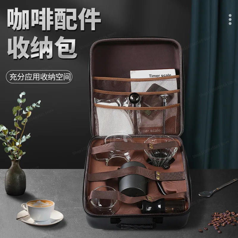 V60EVA coffee bag outdoor travel portable hand-brewed coffee bag full set combination storage box tea set bag