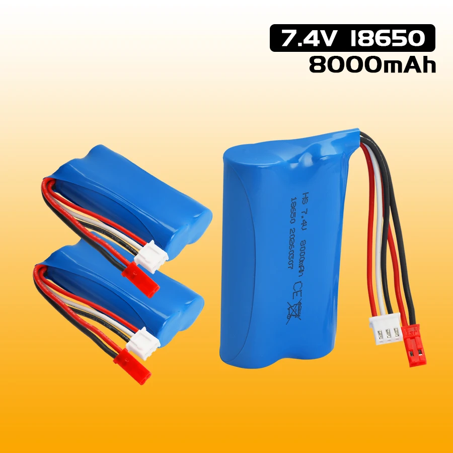

2S 18650 8000mAh JST plug Li-ion Battery pack For USB SG1605 SG1606 SG1603 SG1604 Pro UDIRC UD 1603 1607 Pro RC Car