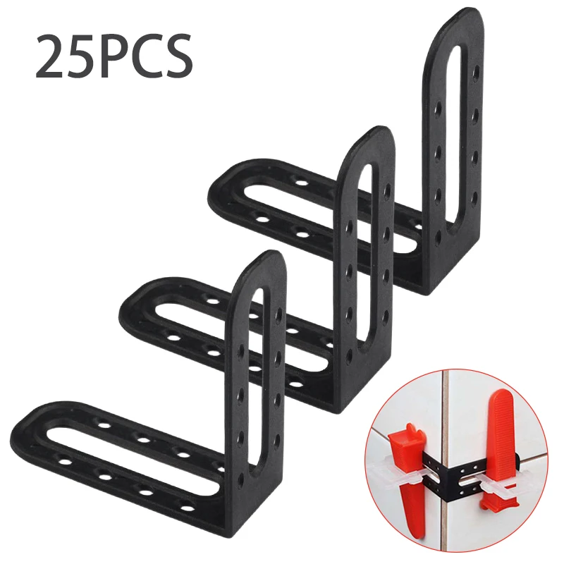 25-100Pcs Tile Leveling System Clips Male Angle For Floor Wall Tile Leveler Spacers Locater Adjuster Laying Construction Tools