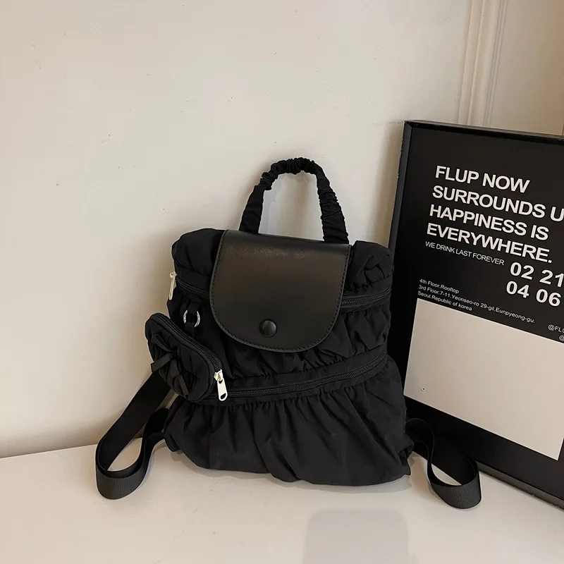 حقائب ظهر نسائية غير رسمية من النايلون 2025 حقائب مدرسية كورية للطلاب الجامعيين ذات سعة كبيرة حقائب ظهر خارجية للسيدات Mochilas