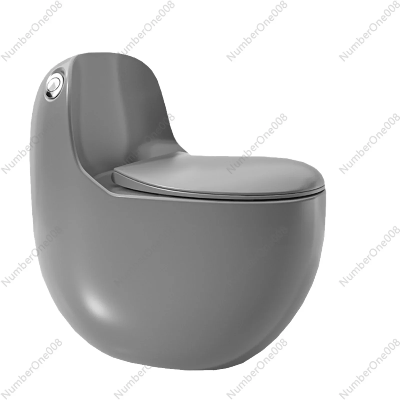 Personalized Egg-shaped Toilet, Chaozhou Manufacturer in Guangdong, Super Vortex Siphon Engineering Household One-piece Toilet