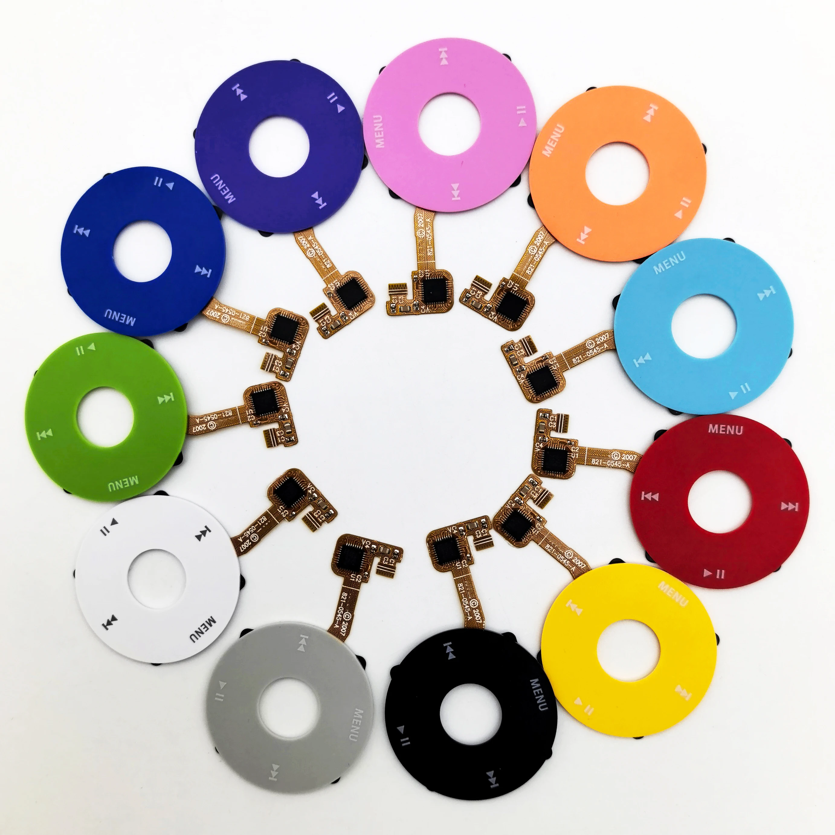 

For iPod Classic Clickwheel with Flex Cable, Replacement for 6th 7th Gen 80GB 120GB 160GB (Thin/Thick) A1238